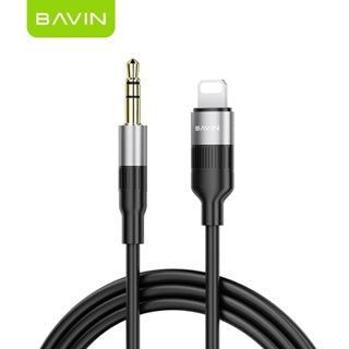 BAVIN AUX52 3.5mm Hi-Fi Audio Jack AUX Cable Stereo Sounds Mic Audio Speaker 1m for iPhone / Type-C