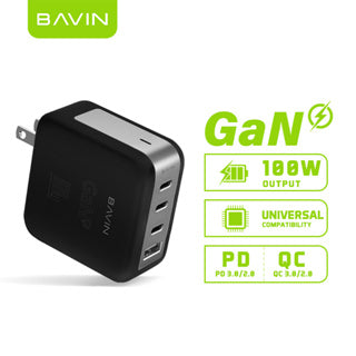 BAVIN C-PC918 100W GaN 4 Ports Fast Charger