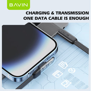 BAVIN U-CB281-XX 30W PD Fast Charging Cable 1.2m Braided Cord Design For Gaming