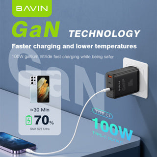 BAVIN C-PC917 100W GaN Multi-Port Fast Charger