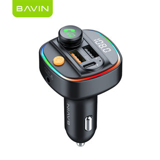 BAVIN C-C-PC2012 30W Car Charger & MP3 Player w/ Fast Charge & RGB Lighting