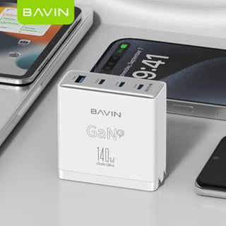 BAVIN C-PC936 140W GaN Fast Multi-Port Charger for Laptop, Phone & Tablet