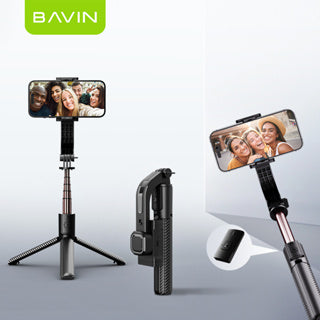 BAVIN D-Z-P17 Anti-Shake Selfie Stick Tripod w/ Wireless Remote