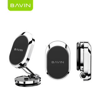BAVIN D-S-PS57 Mini Magnetic Car Phone Holder w/ Adjustable Height & 360° Rotation