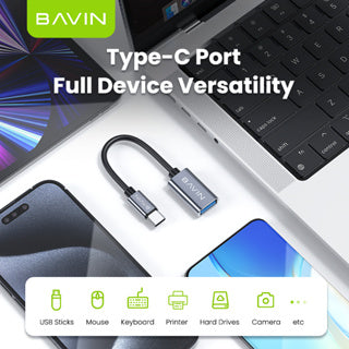 BAVIN U-O-54 USB-C to USB 3.0 OTG Adapter for Devices