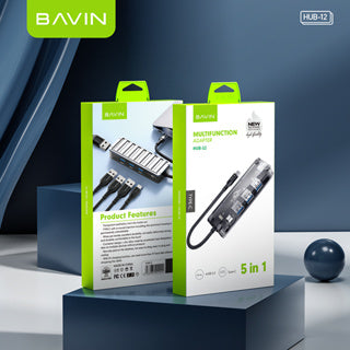 BAVIN U-H2-I12 4-Port USB Hub for Mouse Keyboard Printer & Laptop