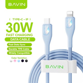 BAVIN CB285 Candy Series PD 30W/12W 1.2m Fast Charging Cable for iPhone / Type-C to iPhone Devices