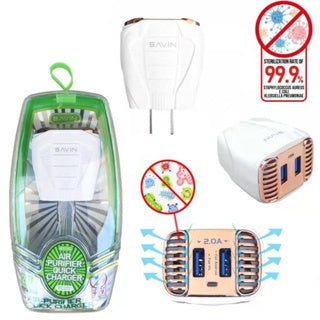 BAVIN C-PC272 2.0A Fast Charger & Air Purifier w/ Dual USB Ports