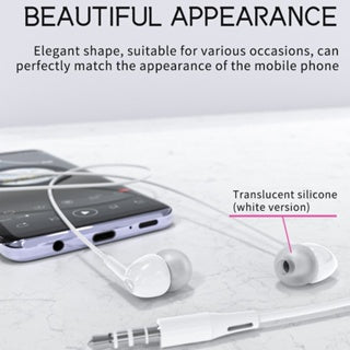 BAVIN H-3.5-HX851 3.5mm Waterproof Earphones w/ Silicone Buds & Mic