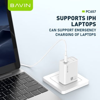 BAVIN C-PC657 Dual-Port Fast Charger for iPhone 16 Series