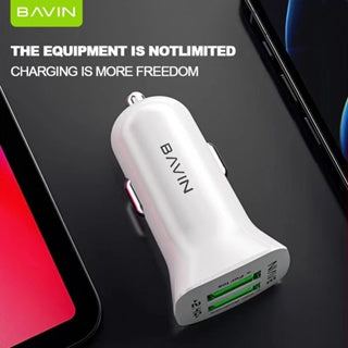 BAVIN C-C-PC253 2.4A Fast Charging & Universal USB Car Charger w/ Dual USB Port