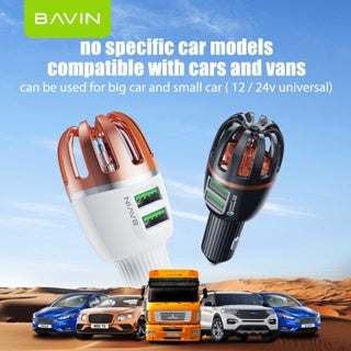 BAVIN C-C-PC283 36W QC3.0 Fast Car Charger w/ Air Purifier Ionizer