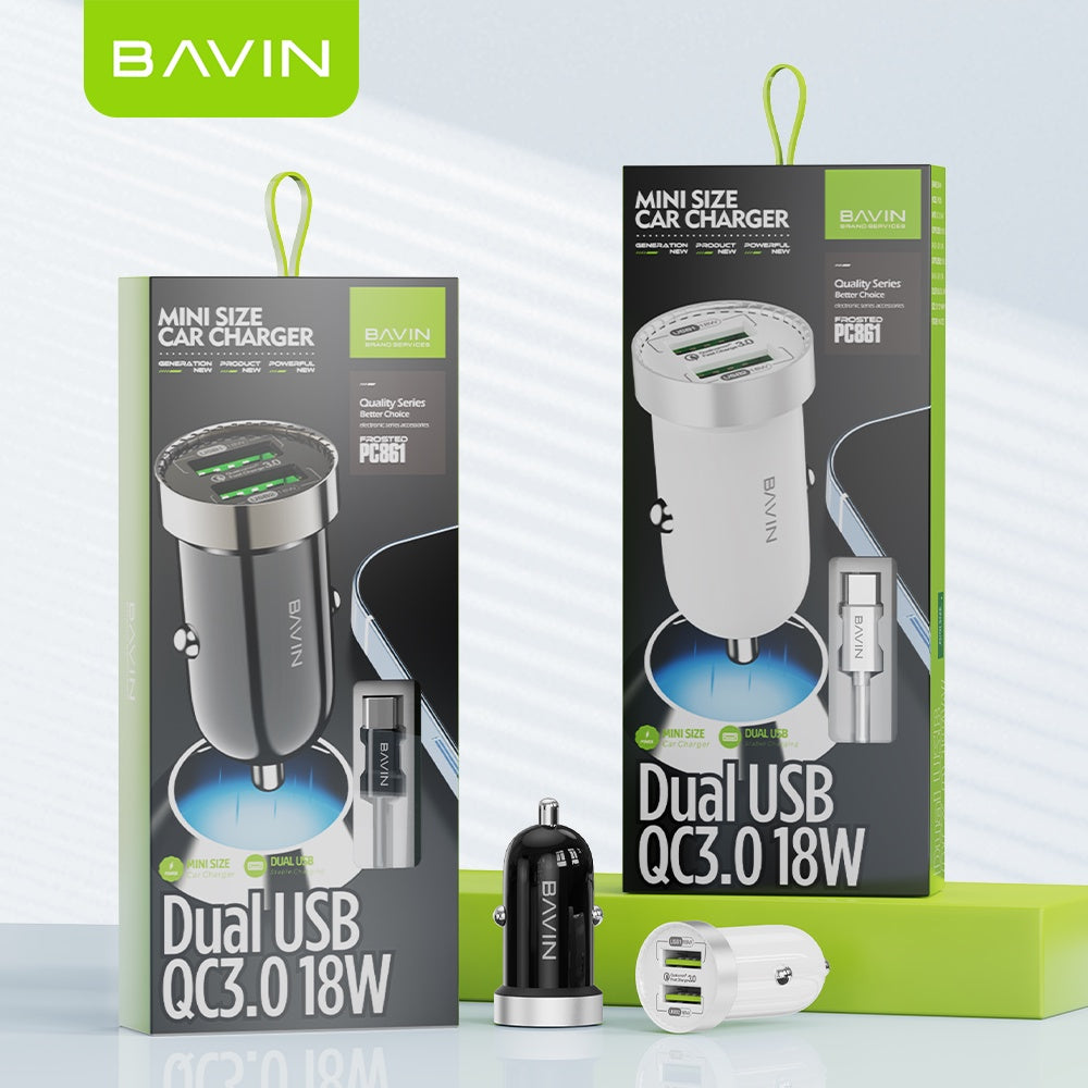 BAVIN C-C-PC861-XX 18W Universal Car Charger