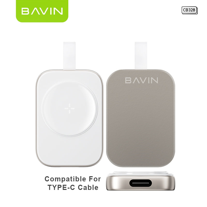 BAVIN C-CB328-XX Mini Portable Magnetic Wireless Charger for Smart Watch Widely Supports iPh Watch Series