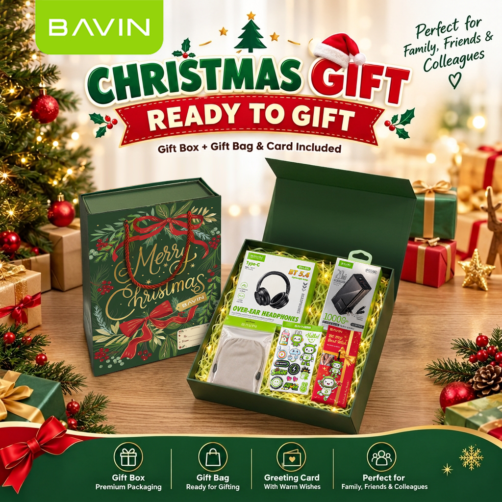 BAVIN Christmas Gift Set Ready-to-Gift | Gift Box,Bag & Card Included for Family, Friends,Colleagues