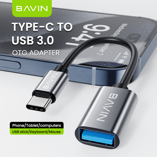 BAVIN O54 USB-C to USB 3.0 OTG Adapter thunderbolt 3 to USB Female Adapter For Laptop Tablet Mouse Keyboard