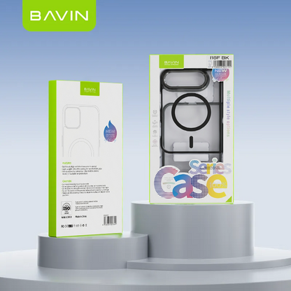 BAVIN PS iPhone Duo Transparent Ultrathin Magnetic Phone Case Shockproof Hinge Protection Phone Cover