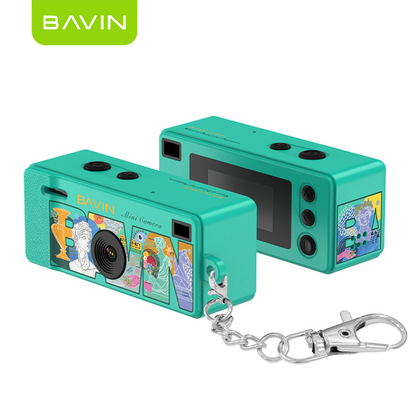 BAVIN CD01 Mini Thumb Camera 1080P HD 12MP Wide w/ Flash and Keychain | Support TF Card