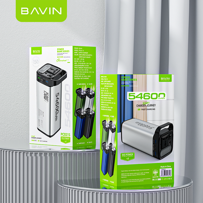 BAVIN PC021 54600mAh 150W Portable Power Supply Powerbank 22.5W w/ LED Light & Display