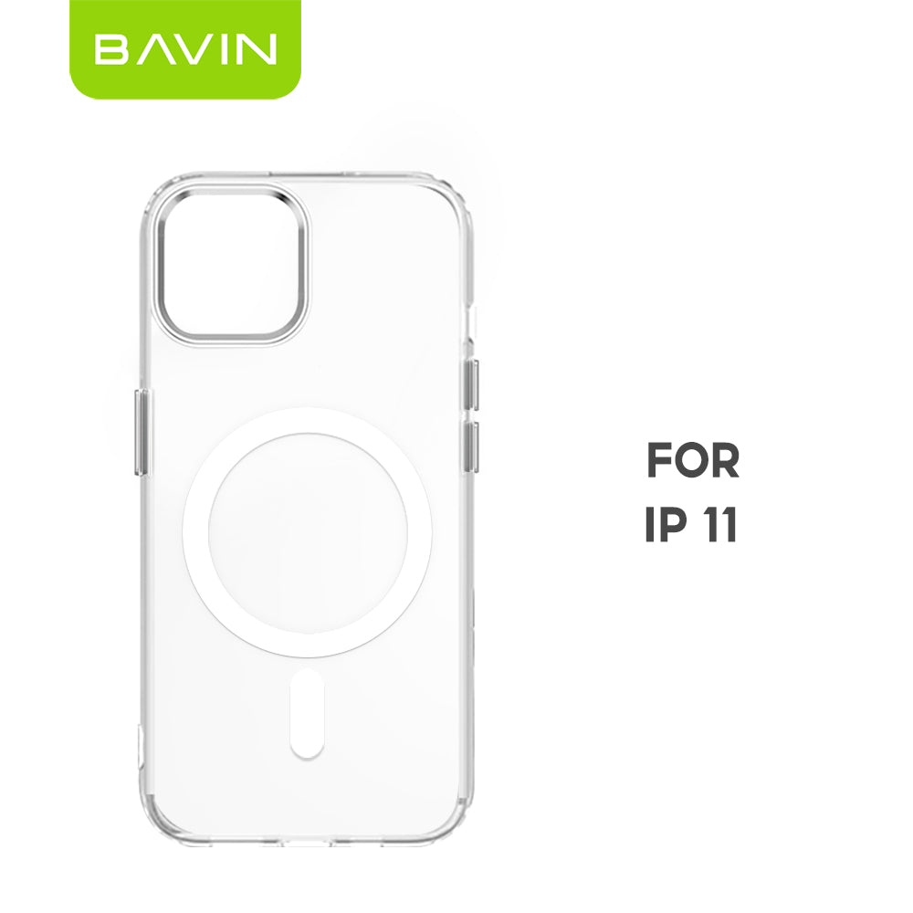 BAVIN YX304 Magnetic Suction Phone Case w/ Built-in Magnetic Ring | Drop Protection, Dustproof Compatible for iPhone 11-17 Series