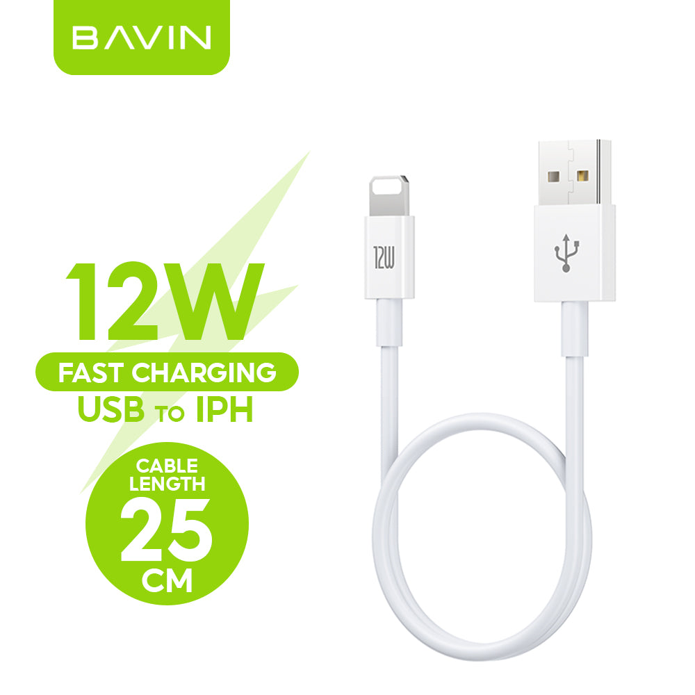 BAVIN U-CB274 100W Fast Charging Type-C Cable for Laptop & iPh 16 25cm / 30cm / 1m Data Transfer TPU Wire