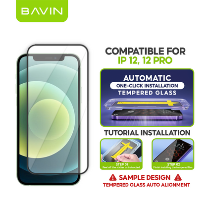 BAVIN Q11 One Click Screen Protector Privacy Tempered Glass for iPhone X/XS/11/12/13/14/15/16/17 Series