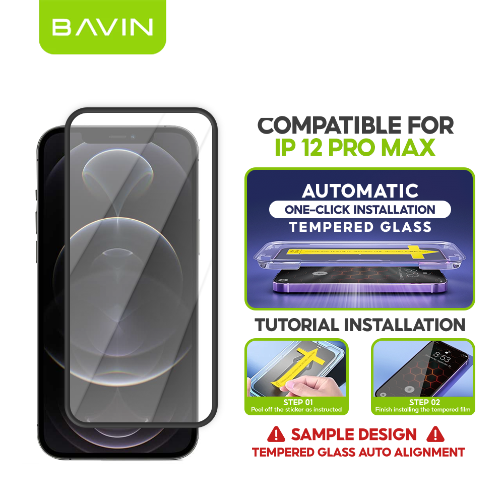 BAVIN Q11 One Click Screen Protector Privacy Tempered Glass for iPhone X/XS/11/12/13/14/15/16/17 Series