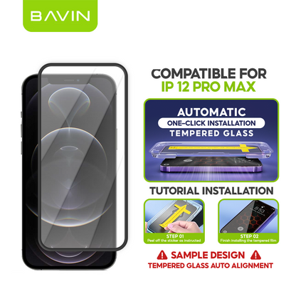 BAVIN Q11 One Click Screen Protector Privacy Tempered Glass for iPhone X/XS/11/12/13/14/15/16/17 Series
