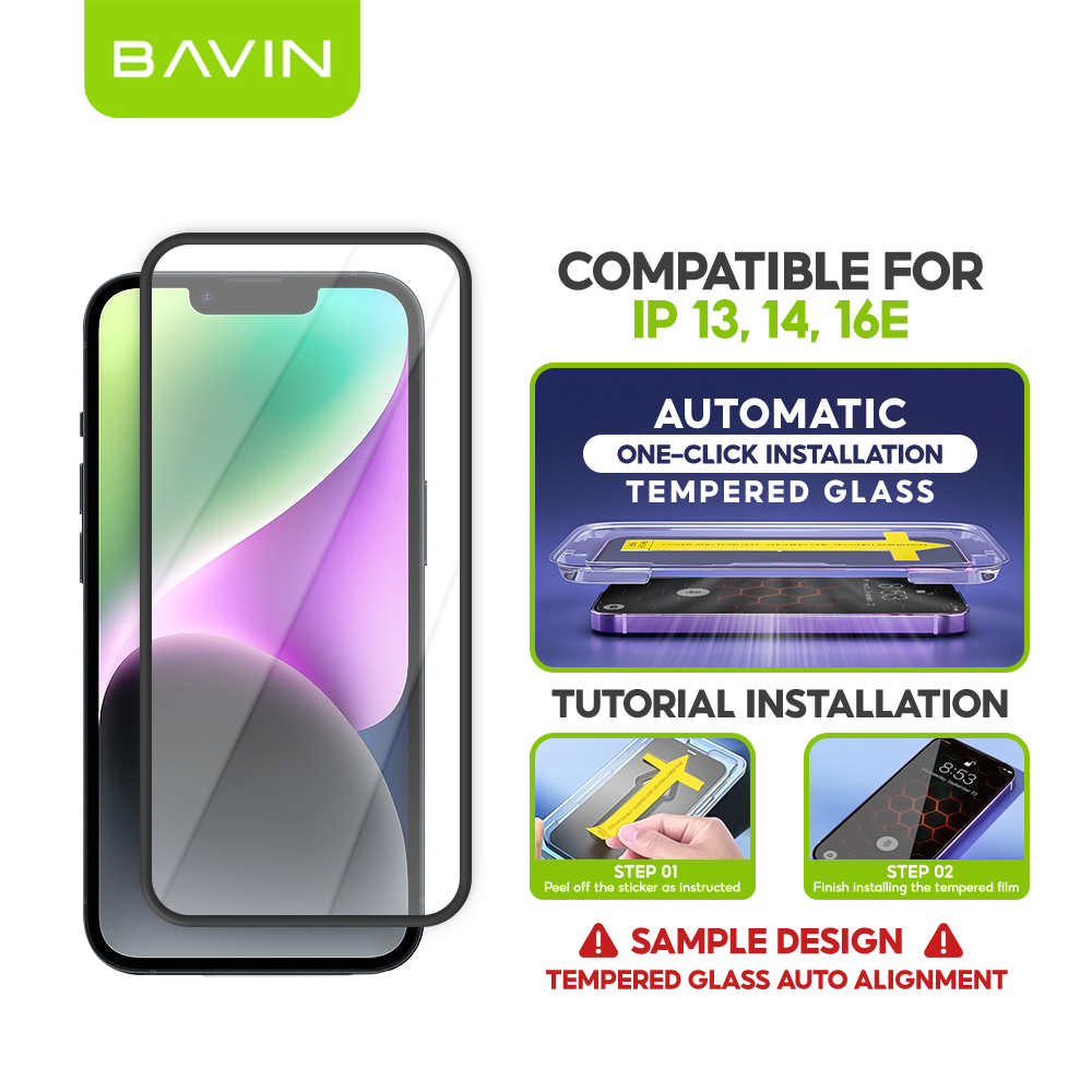 BAVIN Q11 One Click Screen Protector Privacy Tempered Glass for iPhone X/XS/11/12/13/14/15/16/17 Series