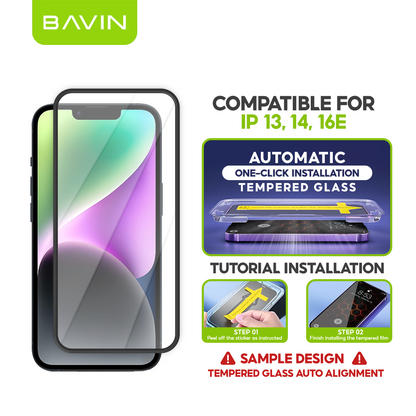 BAVIN Q11 One Click Screen Protector Privacy Tempered Glass for iPhone X/XS/11/12/13/14/15/16/17 Series