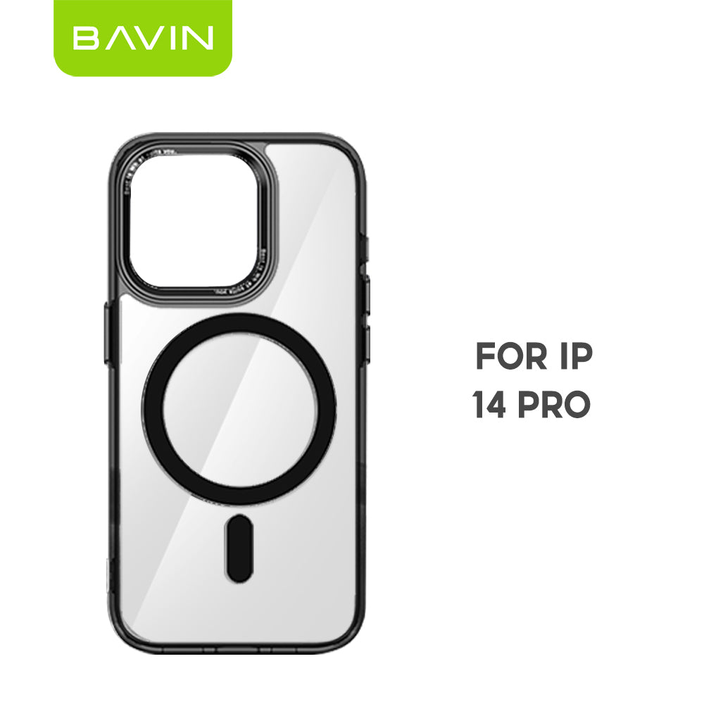BAVIN YX304 Magnetic Suction Phone Case w/ Built-in Magnetic Ring | Drop Protection, Dustproof Compatible for iPhone 11-17 Series