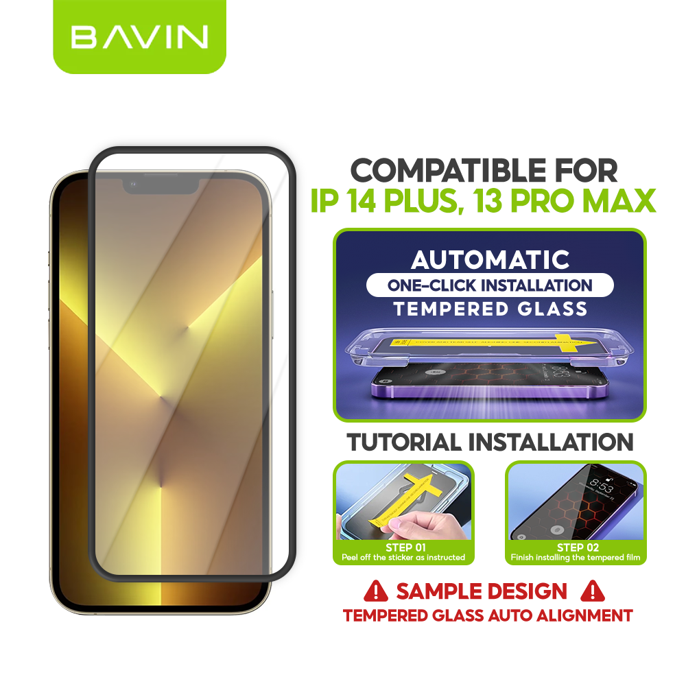 BAVIN Q11 One Click Screen Protector Privacy Tempered Glass for iPhone X/XS/11/12/13/14/15/16/17 Series