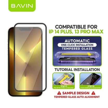 BAVIN Q11 One Click Screen Protector Privacy Tempered Glass for iPhone X/XS/11/12/13/14/15/16/17 Series