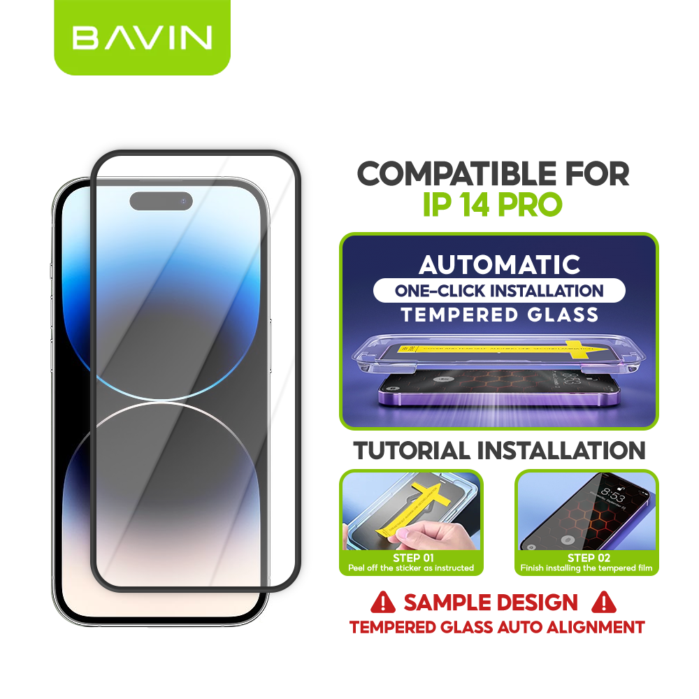 BAVIN Q11 One Click Screen Protector Privacy Tempered Glass for iPhone X/XS/11/12/13/14/15/16/17 Series