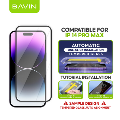 BAVIN Q11 One Click Screen Protector Privacy Tempered Glass for iPhone X/XS/11/12/13/14/15/16/17 Series