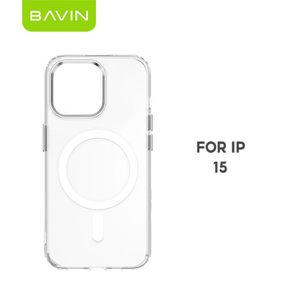 BAVIN YX304 Magnetic Suction Phone Case w/ Built-in Magnetic Ring | Drop Protection, Dustproof Compatible for iPhone 11-17 Series
