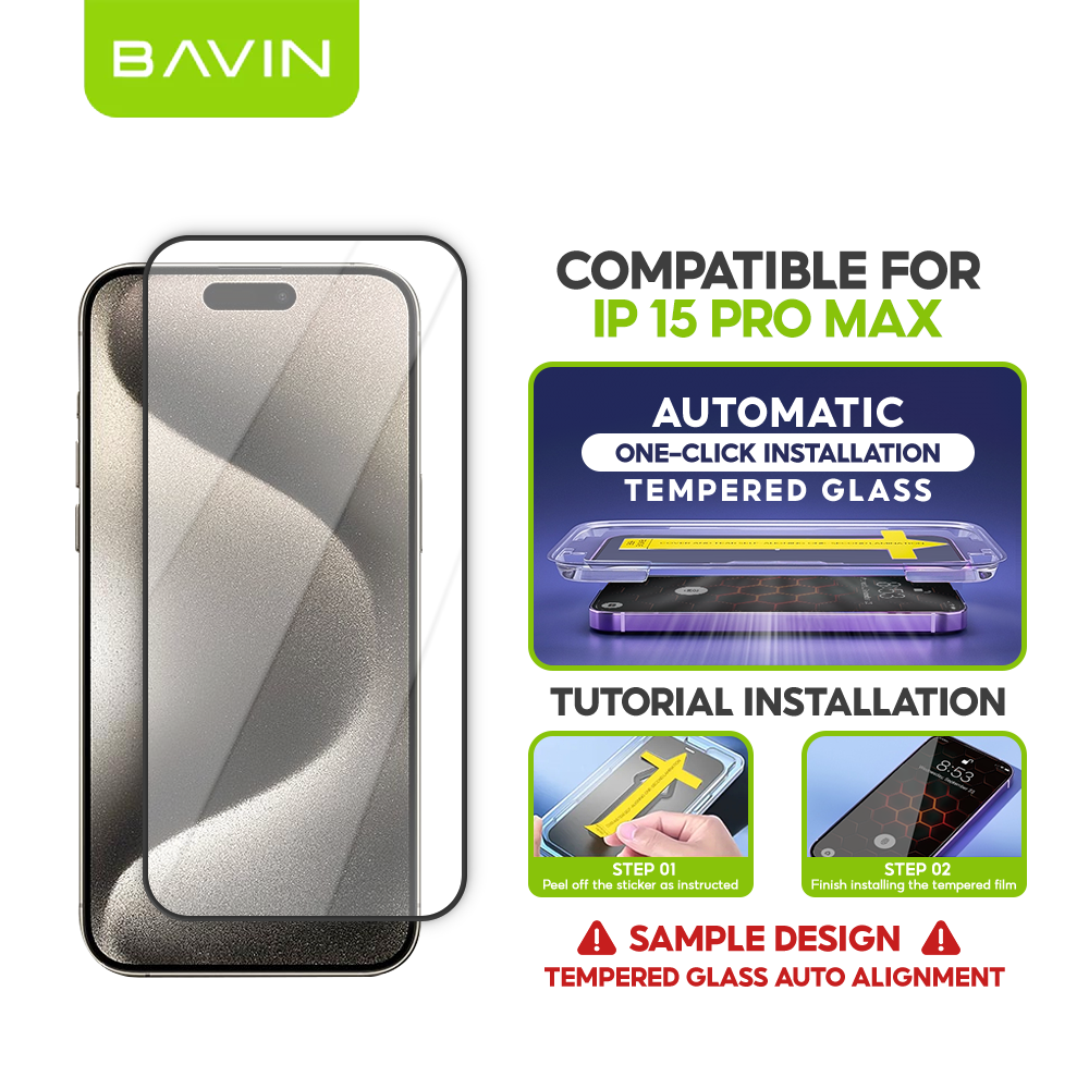 BAVIN Q11 One Click Screen Protector Privacy Tempered Glass for iPhone X/XS/11/12/13/14/15/16/17 Series