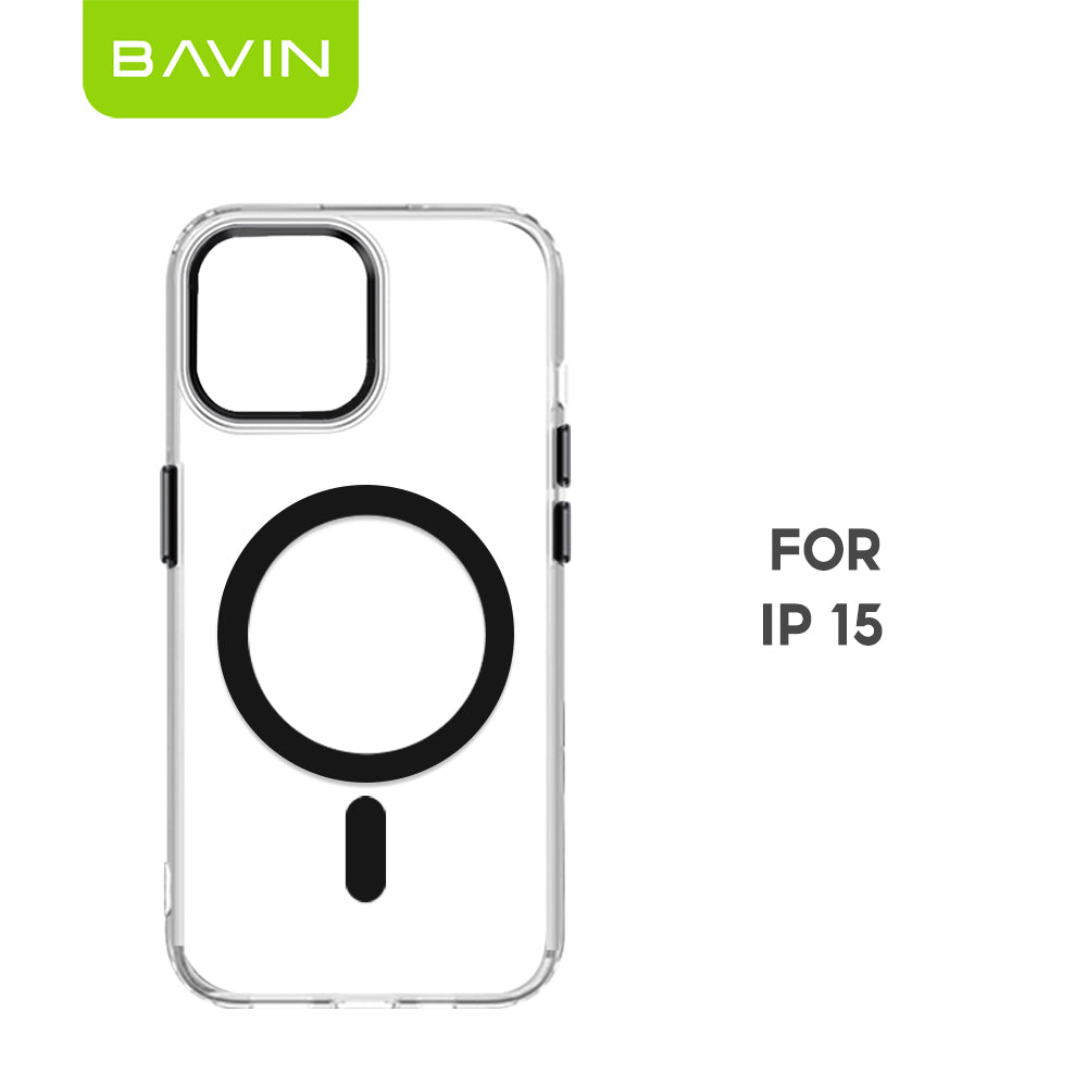 BAVIN YX304 Magnetic Suction Phone Case w/ Built-in Magnetic Ring | Drop Protection, Dustproof Compatible for iPhone 11-17 Series