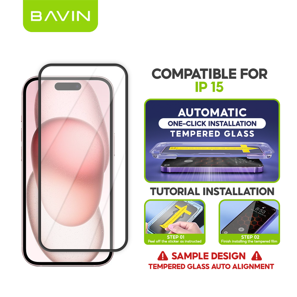 BAVIN Q11 One Click Screen Protector Privacy Tempered Glass for iPhone X/XS/11/12/13/14/15/16/17 Series
