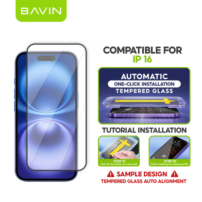 BAVIN Q11 One Click Screen Protector Privacy Tempered Glass for iPhone X/XS/11/12/13/14/15/16/17 Series
