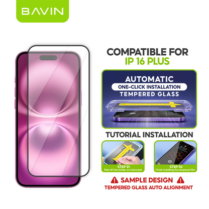 BAVIN Q11 One Click Screen Protector Privacy Tempered Glass for iPhone X/XS/11/12/13/14/15/16/17 Series