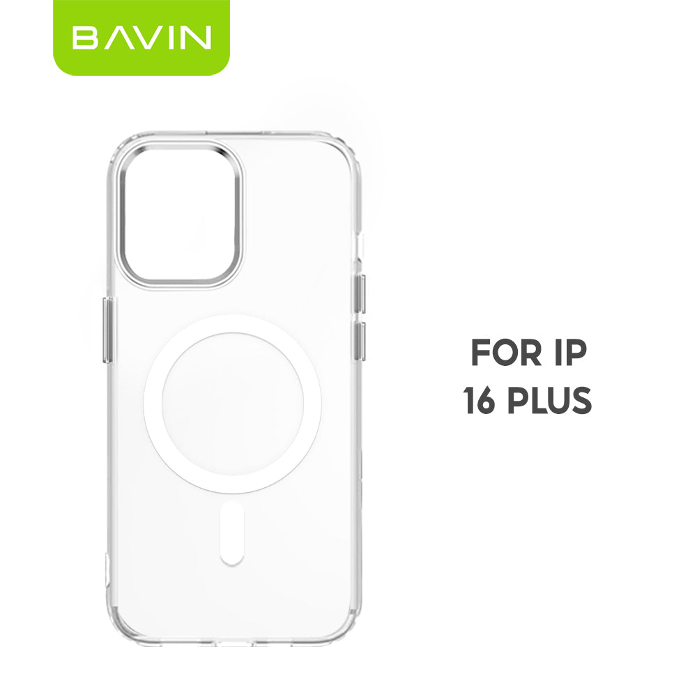BAVIN YX304 Magnetic Suction Phone Case w/ Built-in Magnetic Ring | Drop Protection, Dustproof Compatible for iPhone 11-17 Series