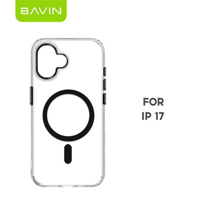 BAVIN YX304 Magnetic Suction Phone Case w/ Built-in Magnetic Ring | Drop Protection, Dustproof Compatible for iPhone 11-17 Series