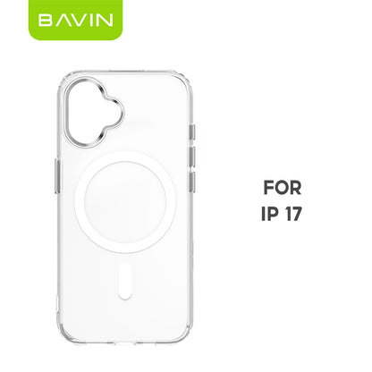 BAVIN YX304 Magnetic Suction Phone Case w/ Built-in Magnetic Ring | Drop Protection, Dustproof Compatible for iPhone 11-17 Series