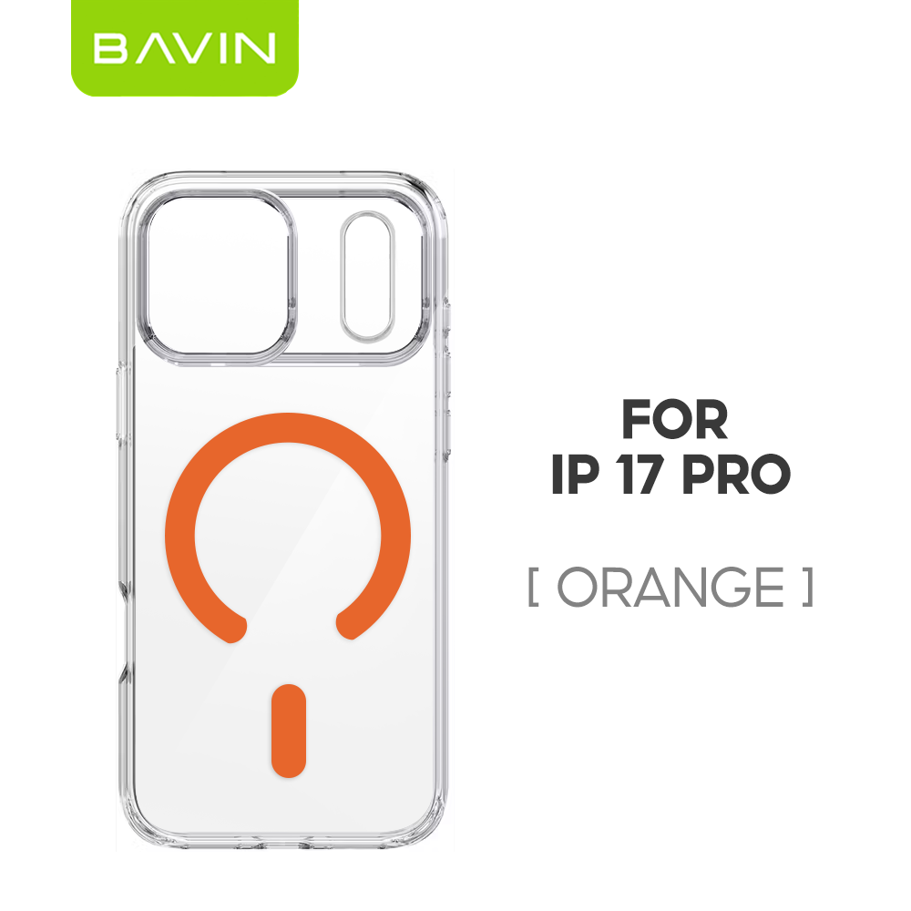BAVIN CC Fully Protected Durable Magnetic Crystal Clear Phone Case Compatible For iPhone 17 Pro Max Series