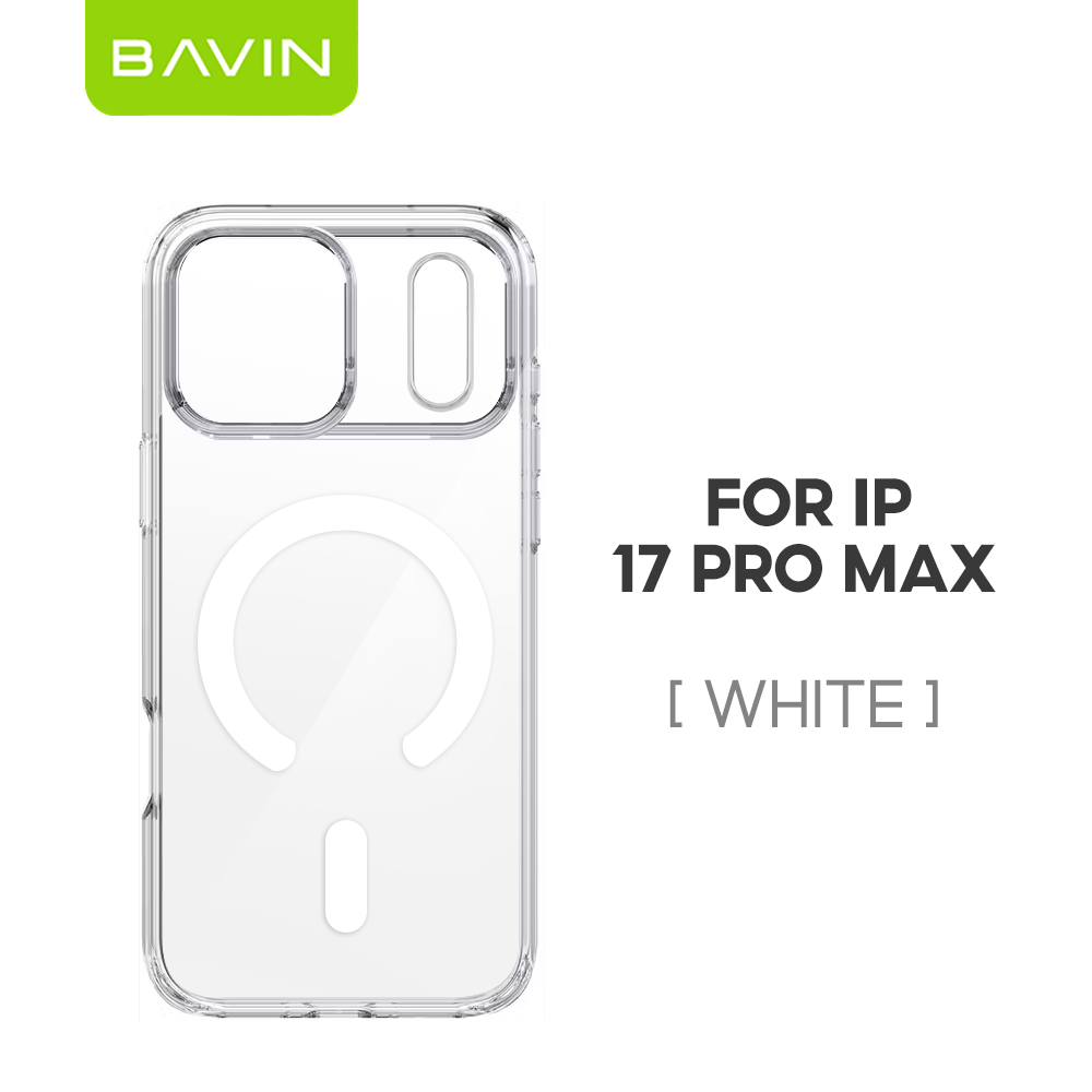 BAVIN CC Fully Protected Durable Magnetic Crystal Clear Phone Case Compatible For iPhone 17 Pro Max Series