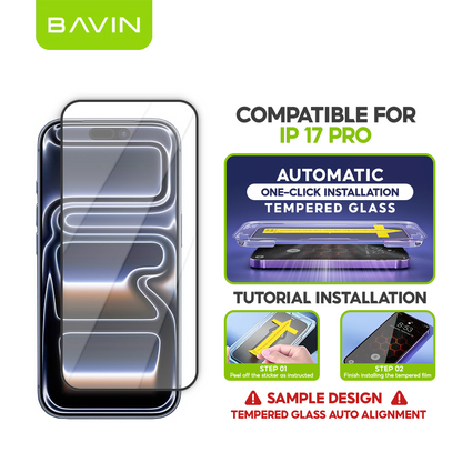 BAVIN Q11 One Click Screen Protector Privacy Tempered Glass for iPhone X/XS/11/12/13/14/15/16/17 Series