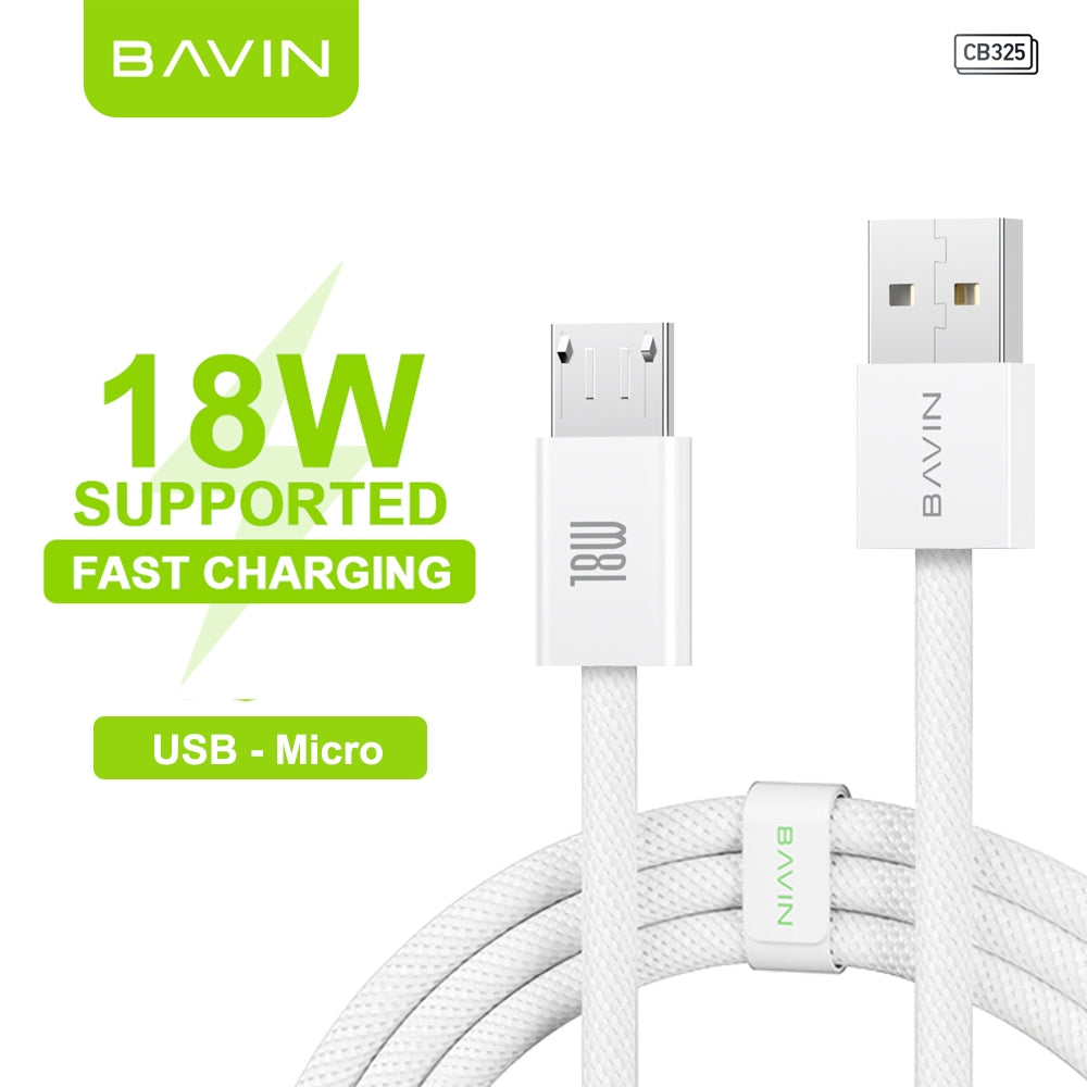BAVIN U-CB325 60W 30W 18W Type-C to Type-C Fast Charging Compatible For iPhone 16 Laptop Charge w/ 480Mbps Data Transfer 18W USB Micro Meter