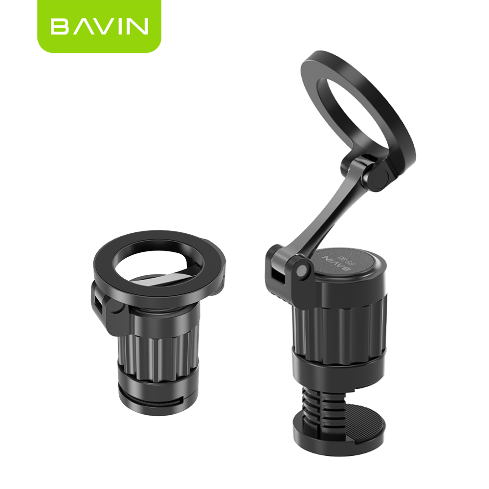 BAVIN PS90 360° Magnetic Phone Holder | Foldable Travel Mount w/ Anti-Slip Pad, Strong Grip & Hands-Free Stand