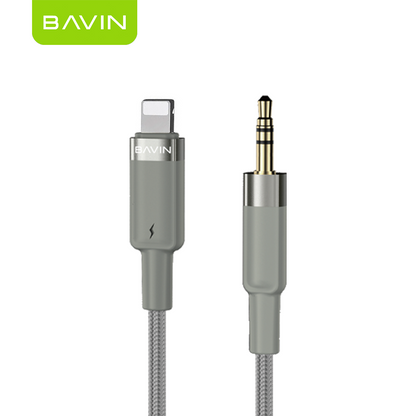 BAVIN AUX60/AUX61 1M Hi-Res Type-C / iPhone to 3.5mm AUX Audio Cable Male to Male for Headphone Headset